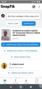 تحميل snaptik للاندرويد Apk.2026 سناب تيك آخر إصدار 3