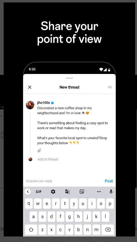 تحميل ثريدز للايفون Threads, an Instagram app.289.0.0.77.109.IOS.2026 اخر اصدار 3