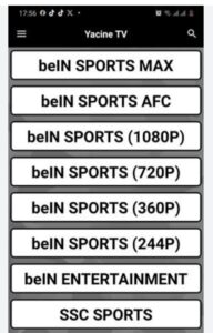 تحميل ياسين تيفي بلاك للاندرويد Yacine TV BLACK.V4.0.APK.2026 اخر اصدار 2